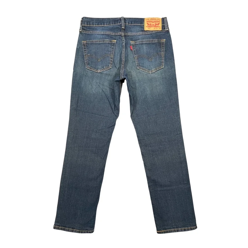 Levis Blue 541 Athletic Taper Stretch Jeans Mens 30x30